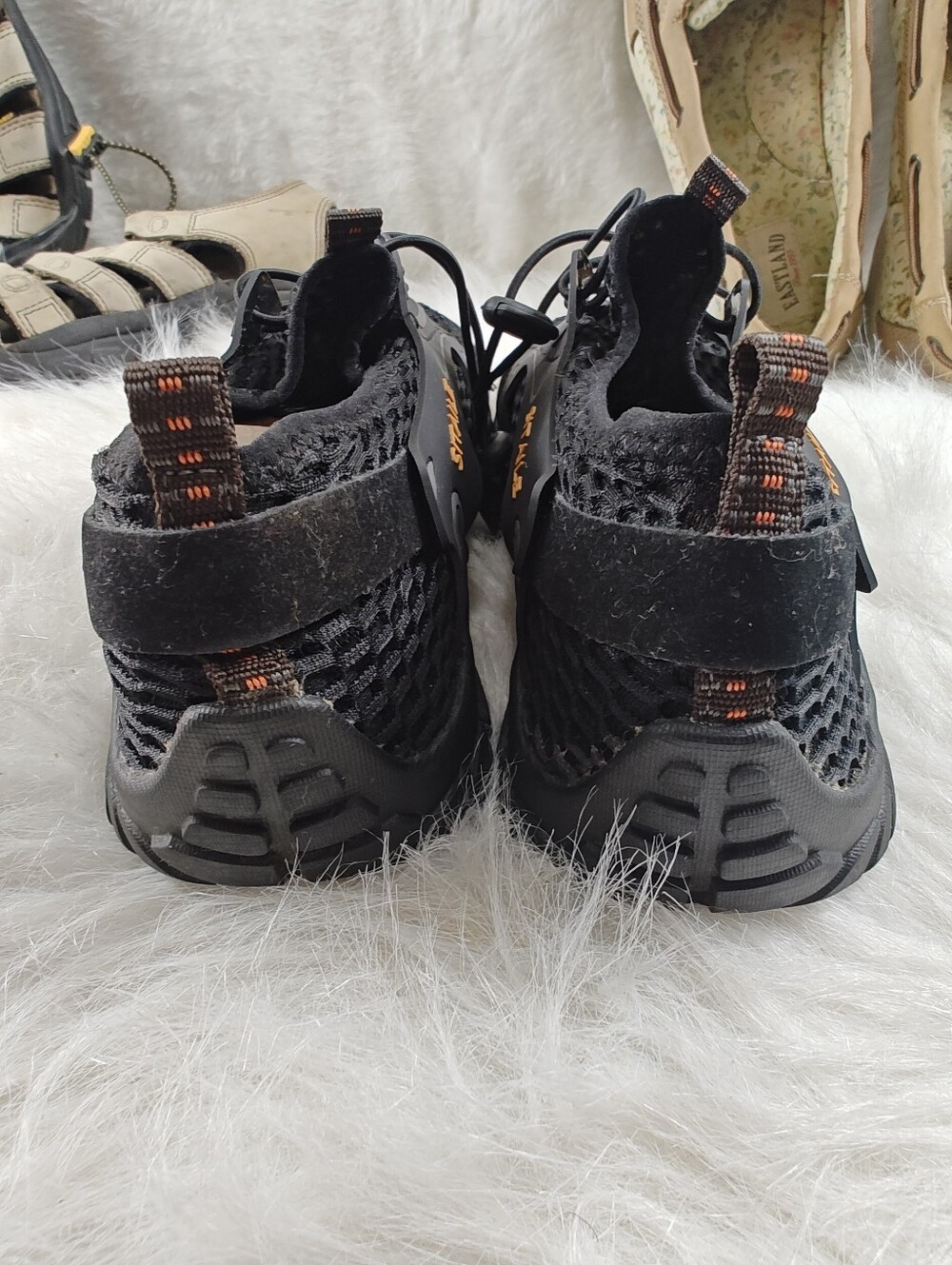 SITAILE Black Yellow Athletic Shoes Men Size 44 US 10 Lightweight Sport Sneakers - Picture 5 of 11